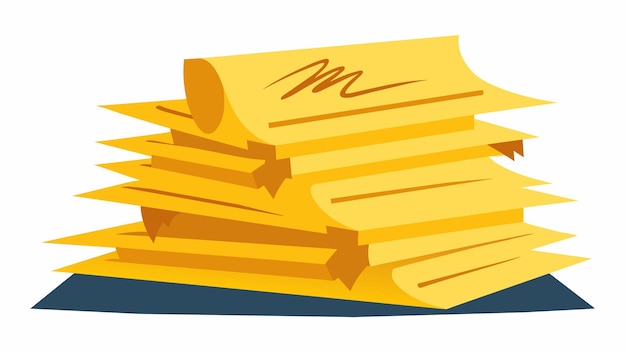 Vector a stack of yellowed papers each one bearing the distinctive signature of one of the founding fathers