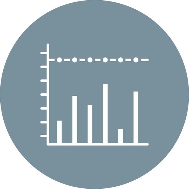 Vector stacked bar chart vector icon can be used for infographics iconset