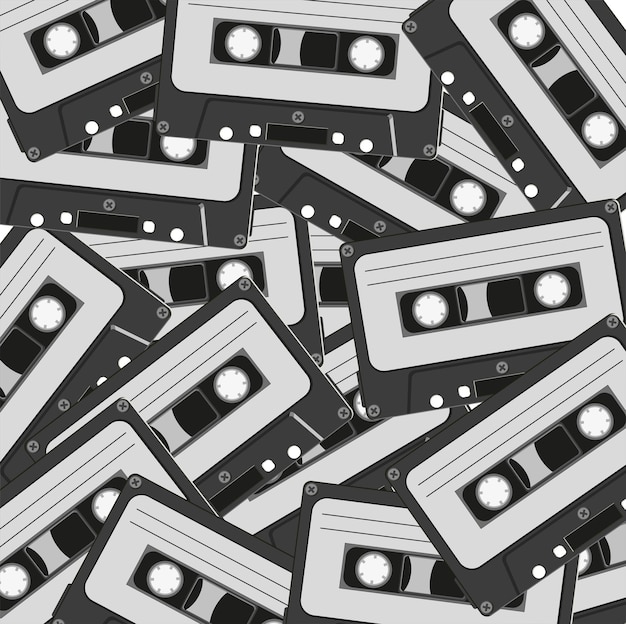 Vettore pile di cassette