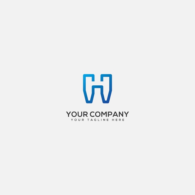stad en tandheelkundige logo H en tandheelkundige logo letter H en tandheelkundige