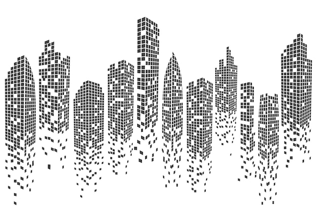 Vector stad skyline vectorillustratie