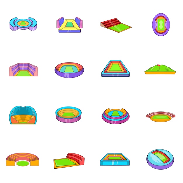 경기장 아이콘 세트