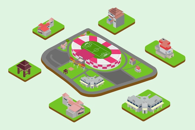 Vector stadium isometric