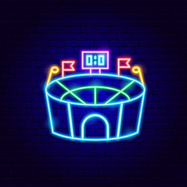 Stadium neon sign