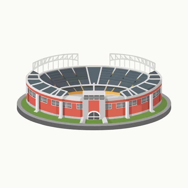 Vector stadium on a white background illustrations