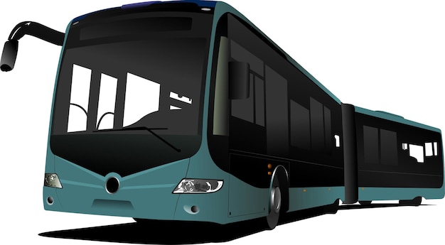 Stads dubbele bus Vector illustratie