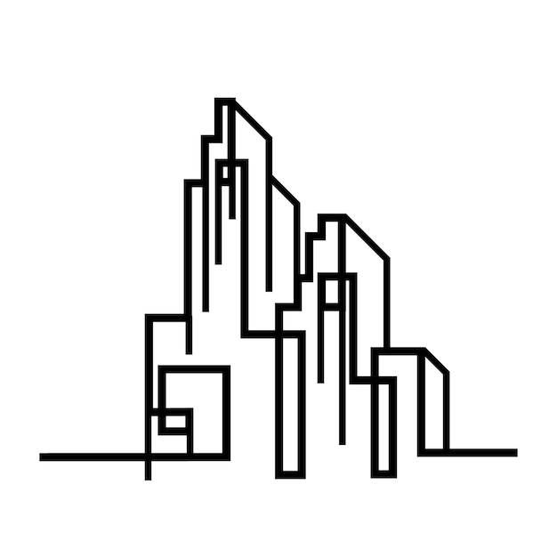 stads skyline achtergrond vector illustratie ontwerp