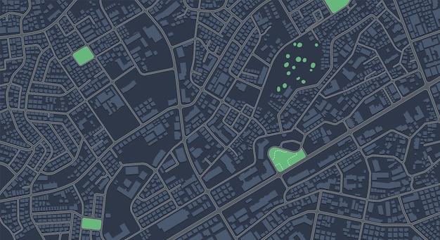 Vector stadskaart achtergrond in blauwe tint