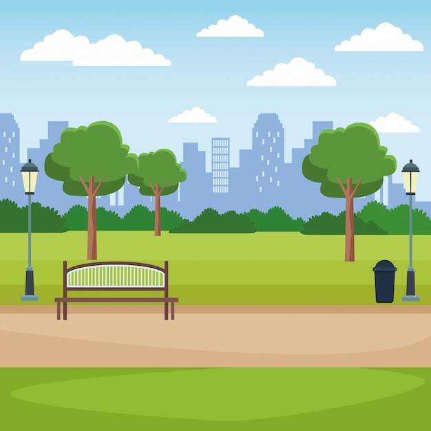 Stadspark landschap