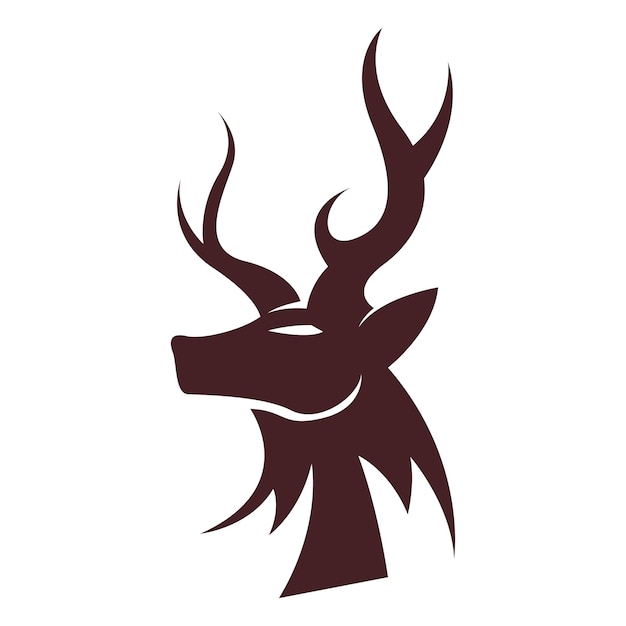 Vector stag icon logo design illustration