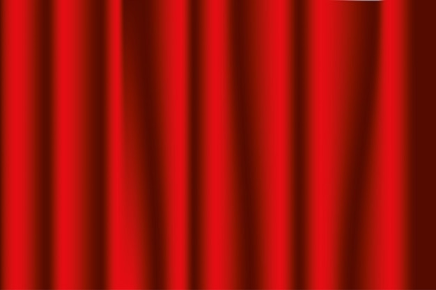 Sipario rosso. sfondo di opera o teatro. illustrazione vettoriale.
