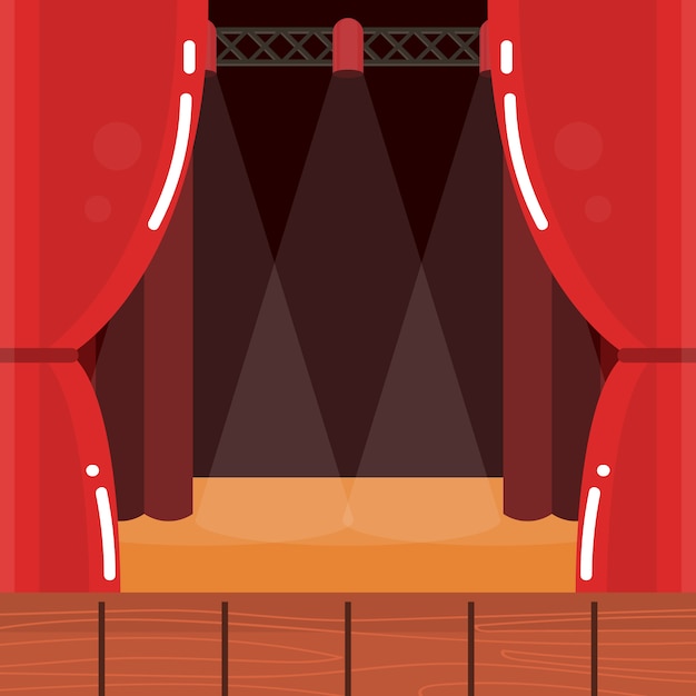 Stage Podium Illustration 