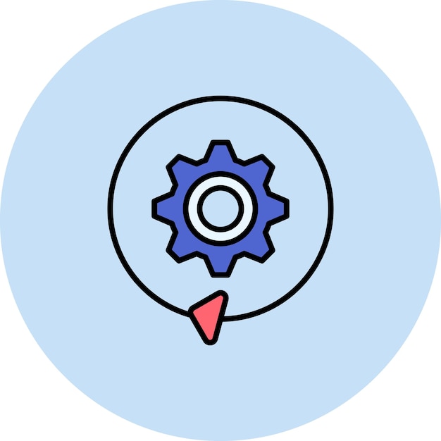 フラットイラストの処理段階