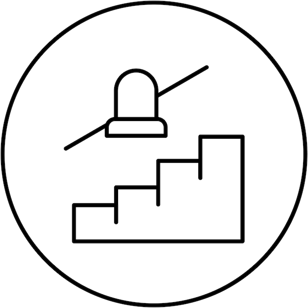 Vector stair lift icon vector image can be used for disability