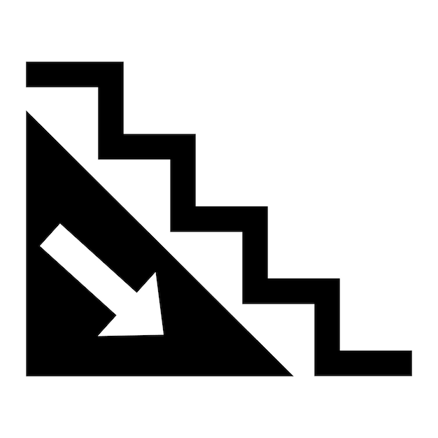 Stairs icon logo vector design template