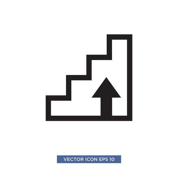 Stairway direction information illustration symbol