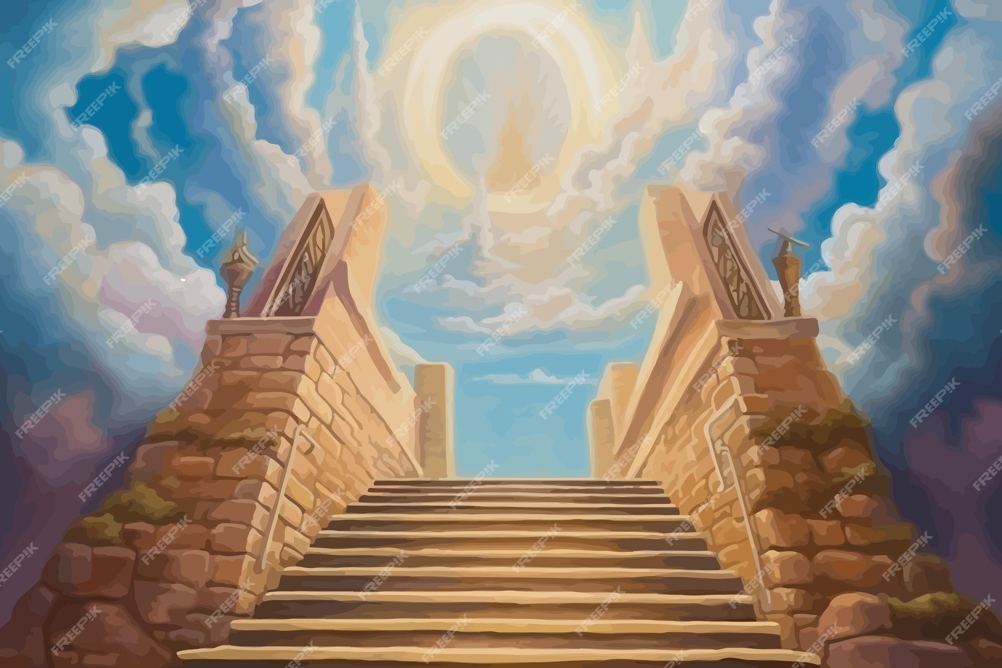 Stairway to heaven Royalty Free Vector Image - VectorStock