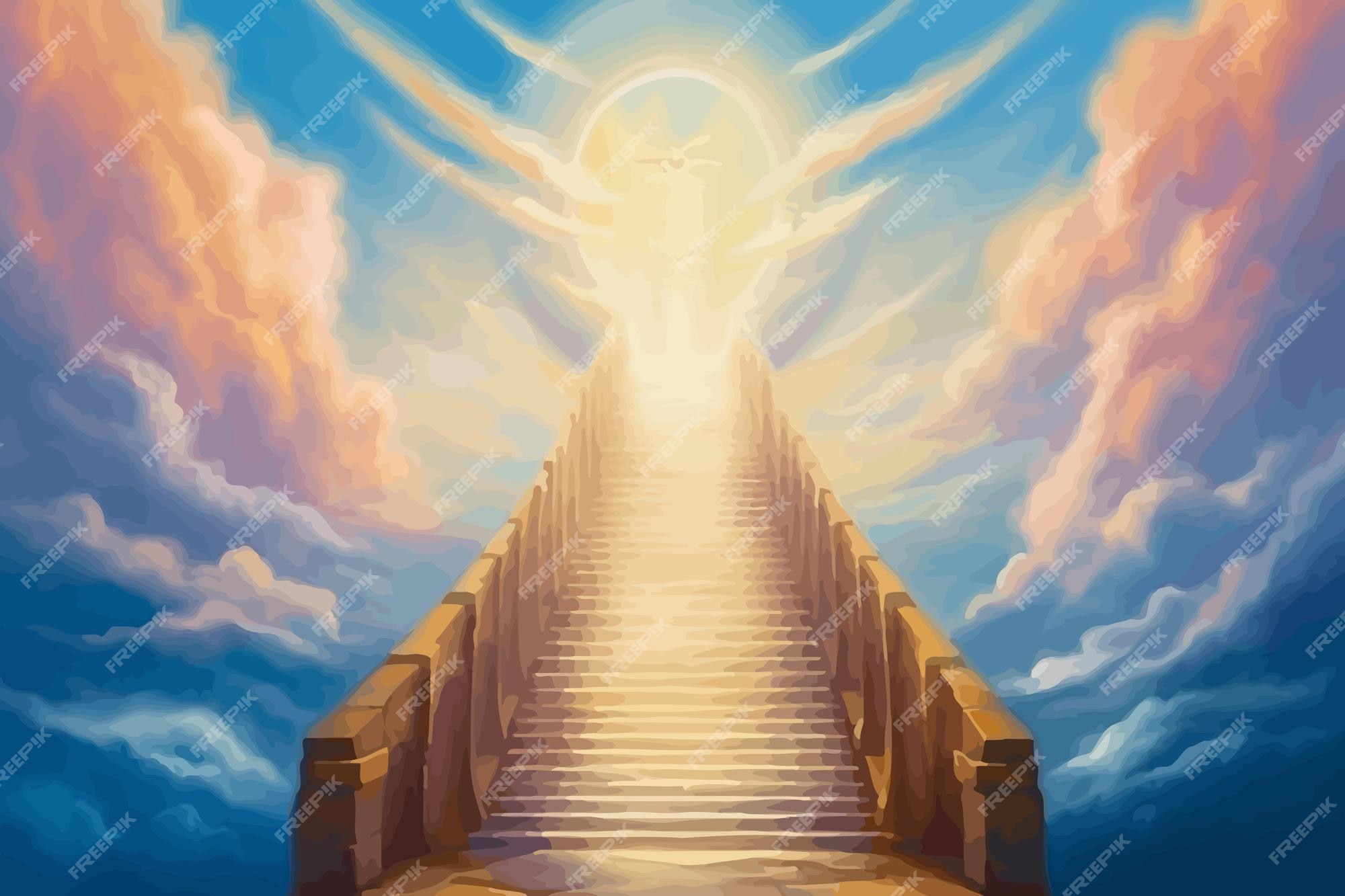 Stairway to heaven Royalty Free Vector Image - VectorStock