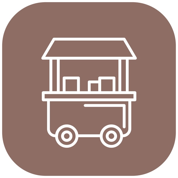Stall Vector Illustration Style