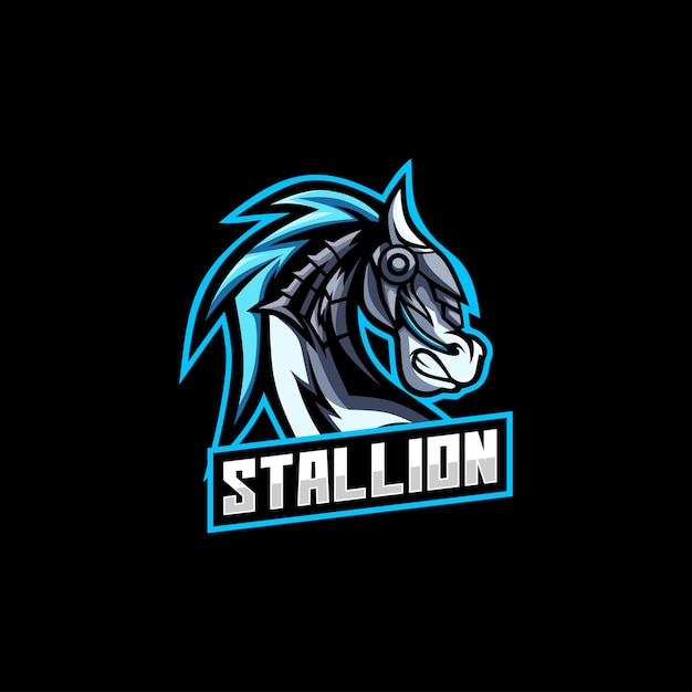 Stallion horse Logo