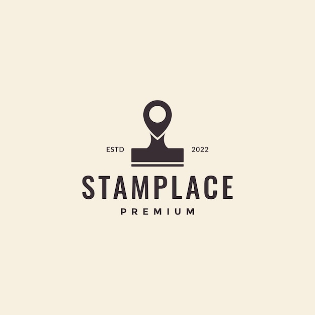 Stamp maker place logo design