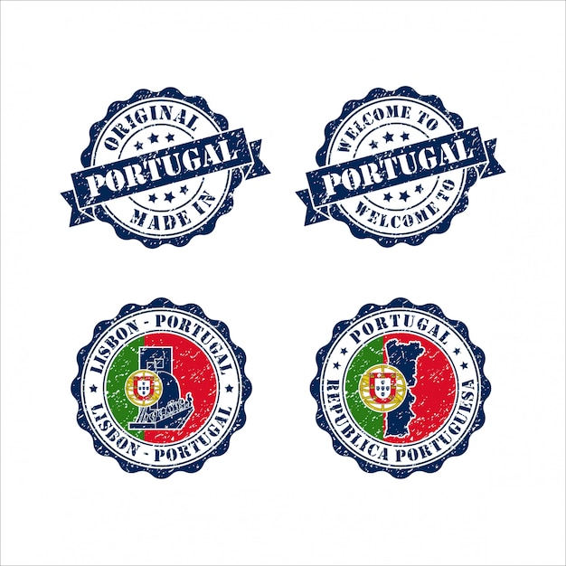 Stamp original mede in portugal lisbon collection