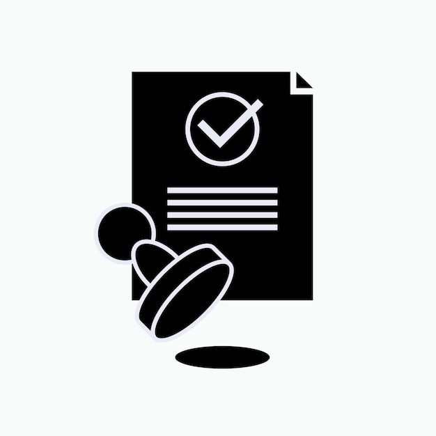 Stamp Verified Icon Legal Verification Document Symbol