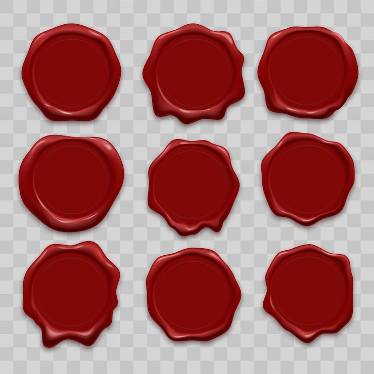 Vector stamp wax seal set