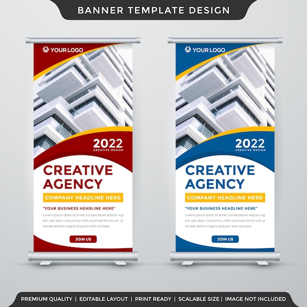 stand banner template premium style