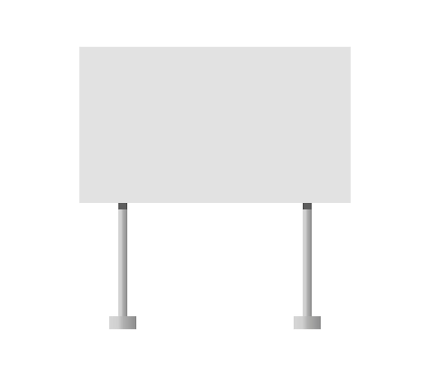 Vector stand board banner illustrated