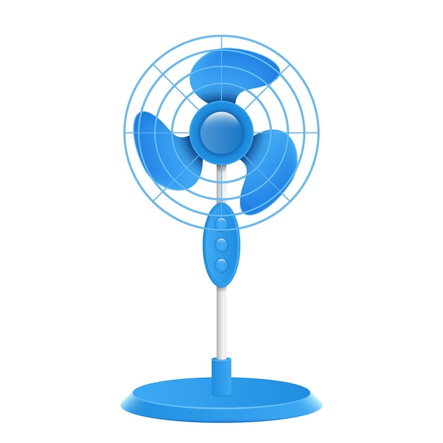 Stand fan floor ventilator Air cooling device blue fan Wind blower household appliance