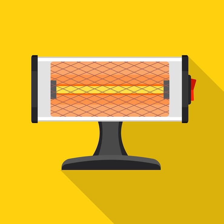 Vector stand heater icon flat illustration of stand heater vector icon for web design