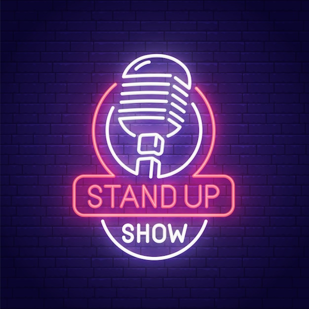 Stand up neon sign