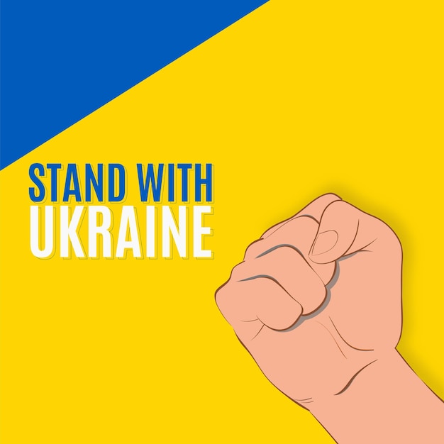 stand with Ukraine poster design