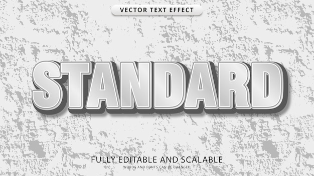 Standaard teksteffect bewerkbaar eps-bestand