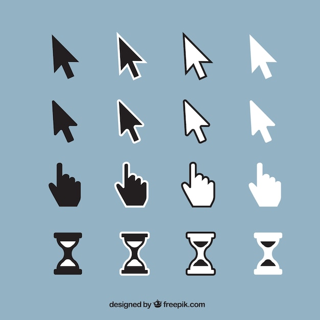 Vector standard cursor set