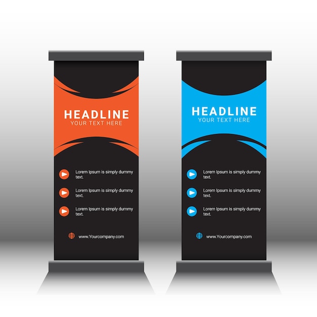 Standee banner design template