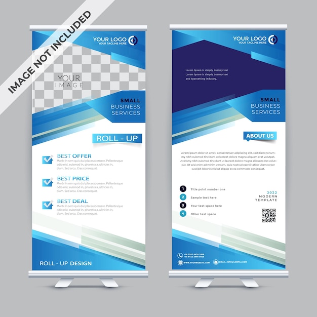 Standee banner ontwerp voor uw zakelijke presentatie