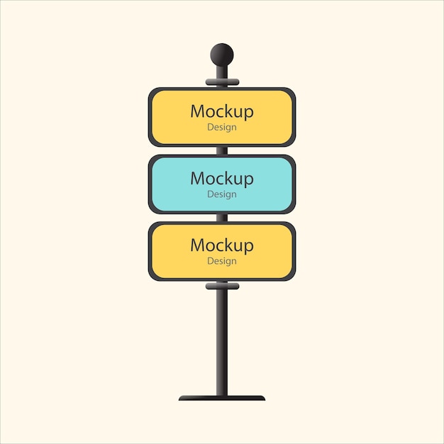 Вектор Макет стенда