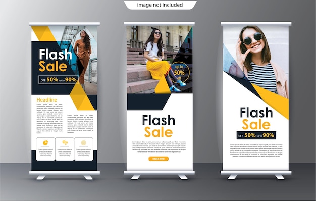 standee roll up banner template for advertising