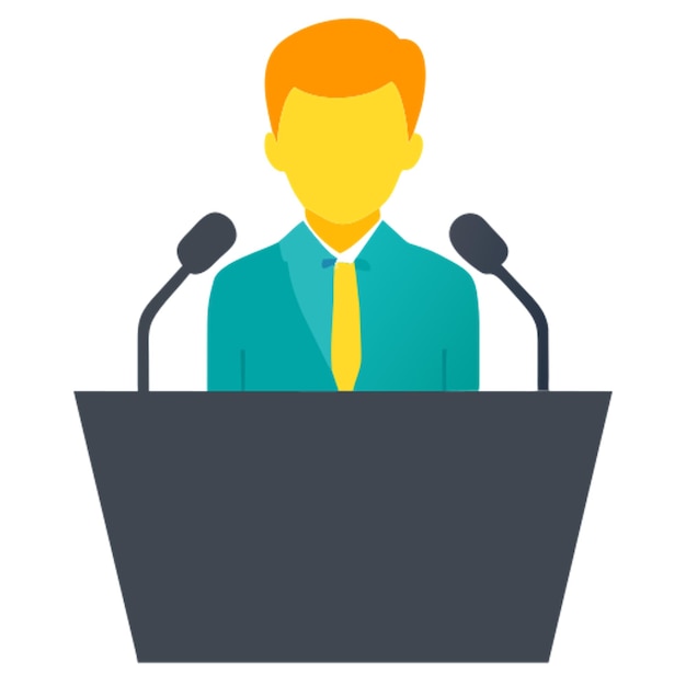 standing mic icon