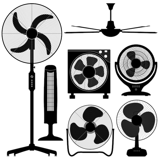 Standing table ceiling fan design.