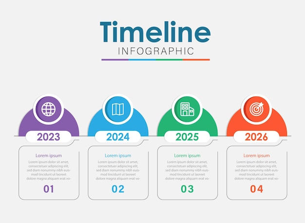 Stap zakelijke infographic