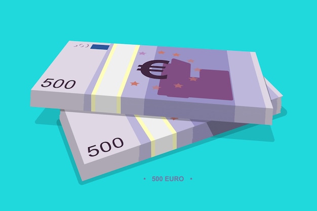 Stapel geld Euro