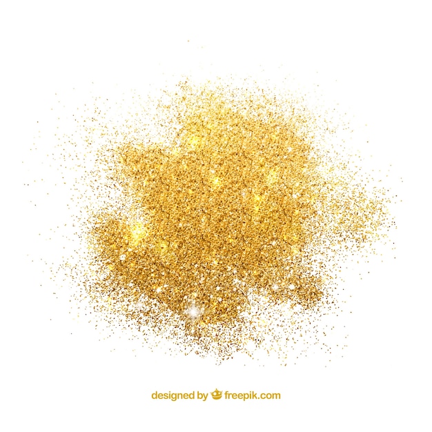 Stapel glitter in gouden stijl