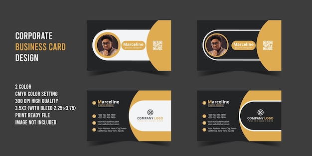 Staple Corporate Print Business Card Design Template