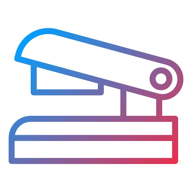 Vector stapler icon style