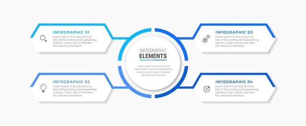 Stappen infographic ontwerp