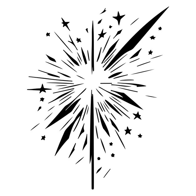 Vector star abstract cosmos space abstract illustration sketch draw