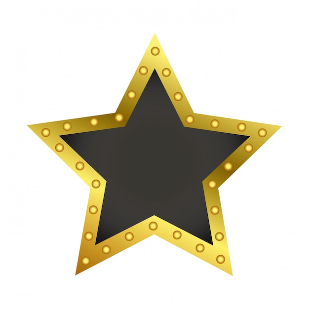 Star award emblem symbol